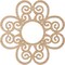 Ekena Millwork Cohen Wood Fretwork Pierced Ceiling Medallion, Alder, 16"OD x 5 1/2"ID x 1/4"T CMWP16X16X0250COAL - alternate 3